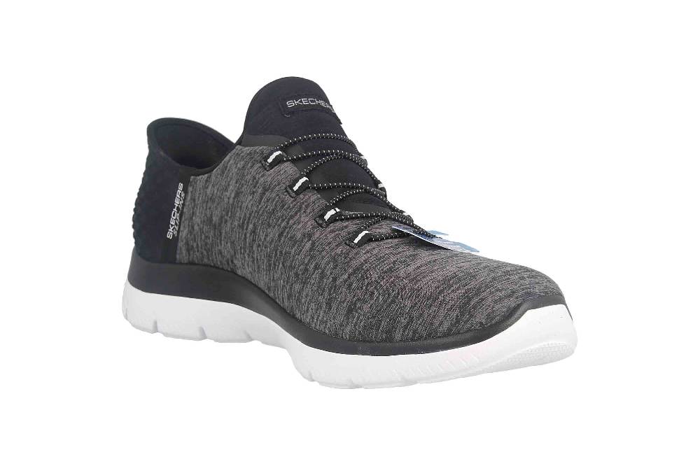 Skechers SUMMITS DAZZLING HAZE Sneaker In Übergrößen Schwarz 149937 BKW Große Damenschuhe