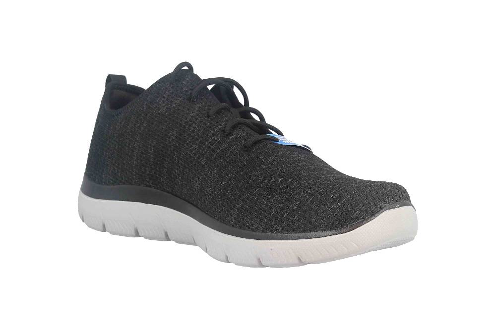 Skechers SUMMITS DOHARIS Sneaker In Übergrößen Schwarz 232394 BKGY Große Herrenschuhe