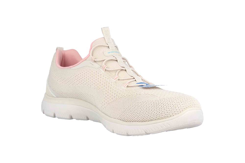 Skechers SUMMITS NEW NATURE Sneaker In Übergrößen Beige 150120 NTMT Große Damenschuhe