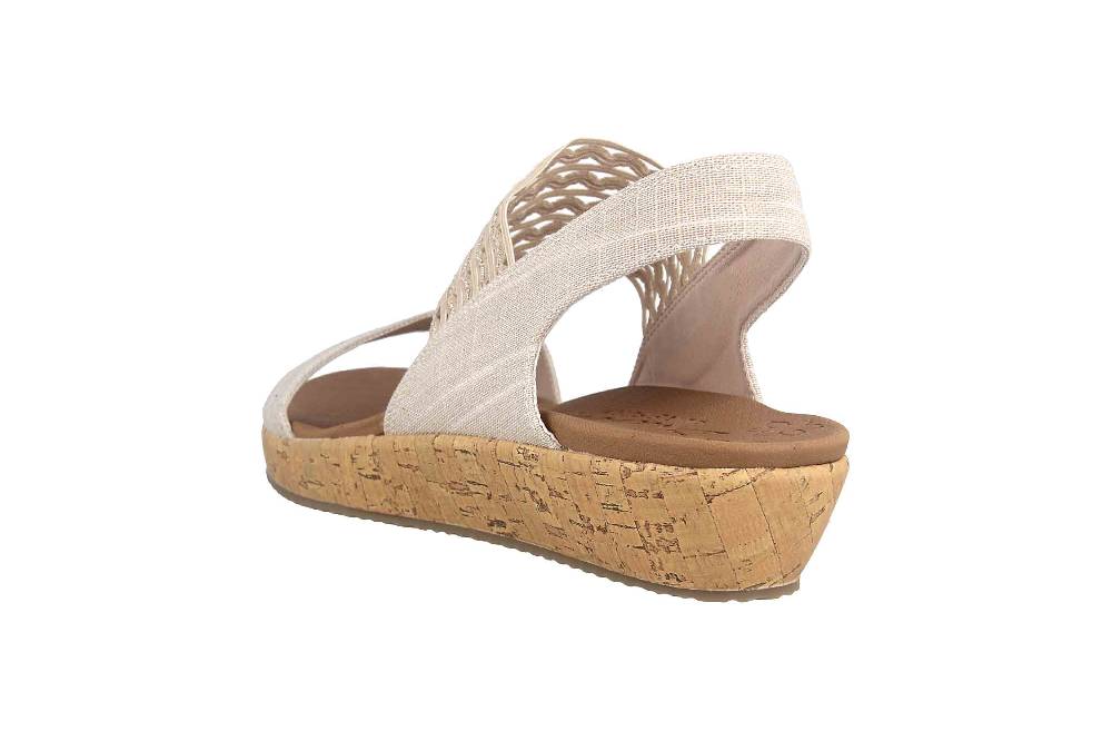 Skechers SUMMITS NEW NATURE Sneaker In Übergrößen Beige 150120 NTMT Große Damenschuhe