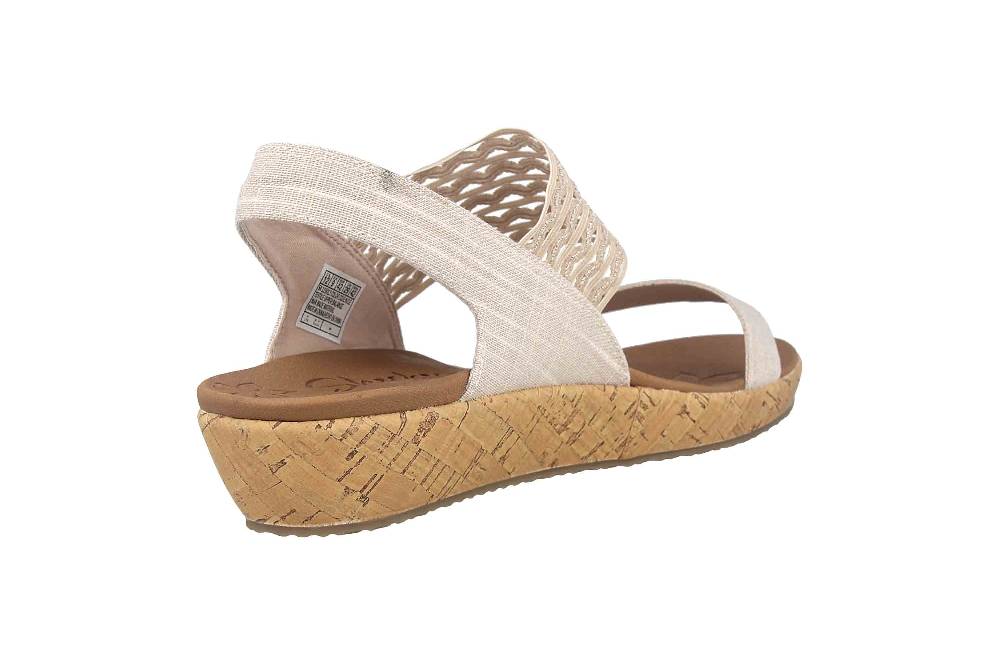 Skechers SUMMITS NEW NATURE Sneaker In Übergrößen Beige 150120 NTMT Große Damenschuhe