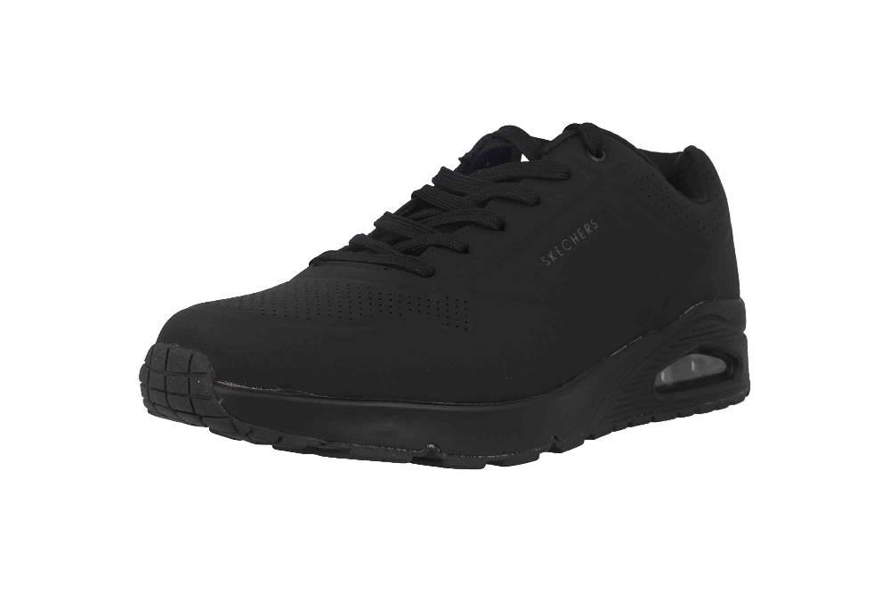 Skechers UNO STAND ON AIR Sneaker In Übergrößen Schwarz 52458 BBK/Damen Große Damenschuhe