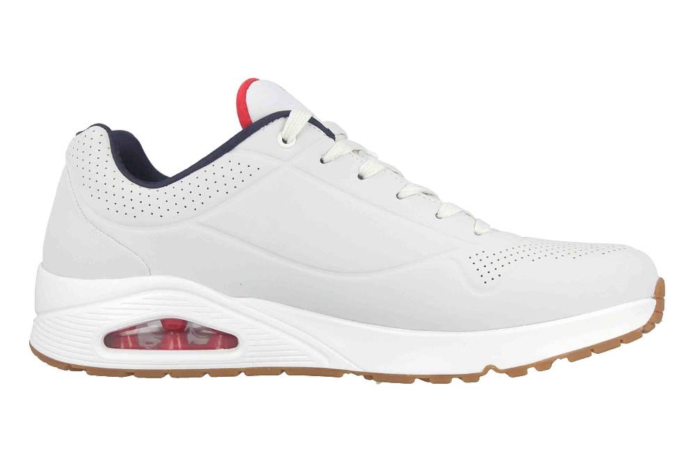 Skechers UNO STAND ON AIR Sneaker In Übergrößen Weiß 52458 WNVR Große Herrenschuhe