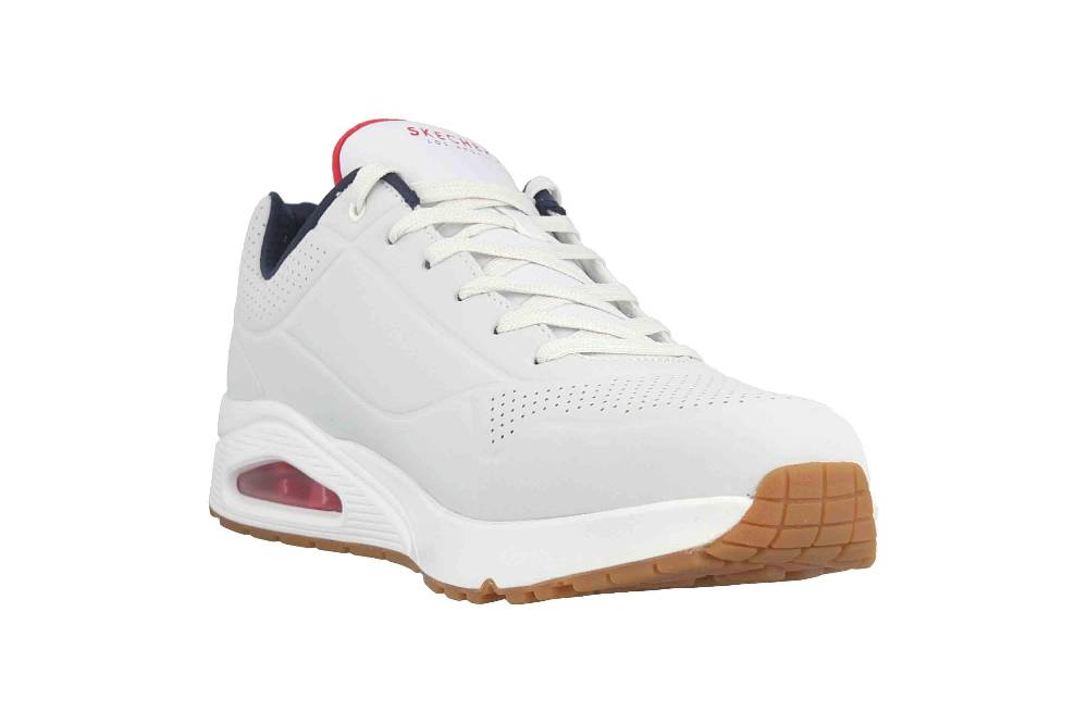 Skechers UNO STAND ON AIR Sneaker In Übergrößen Weiß 52458 WNVR Große Herrenschuhe