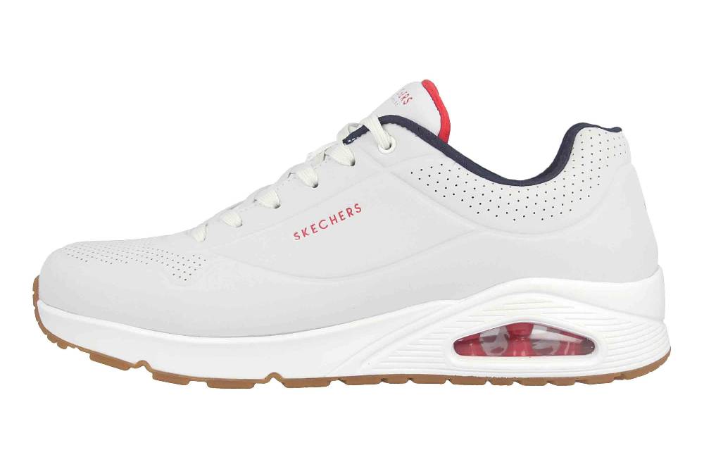 Skechers UNO STAND ON AIR Sneaker in Übergrößen Weiß 52458 WNVR große Herrenschuhe