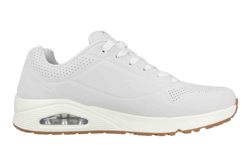 Skechers UNO STAND ON AIR Sneaker In Übergrößen Weiß 52458 WHT Große Herrenschuhe
