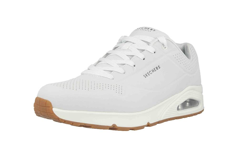 Skechers UNO STAND ON AIR Sneaker In Übergrößen Weiß 52458 WHT Große Herrenschuhe