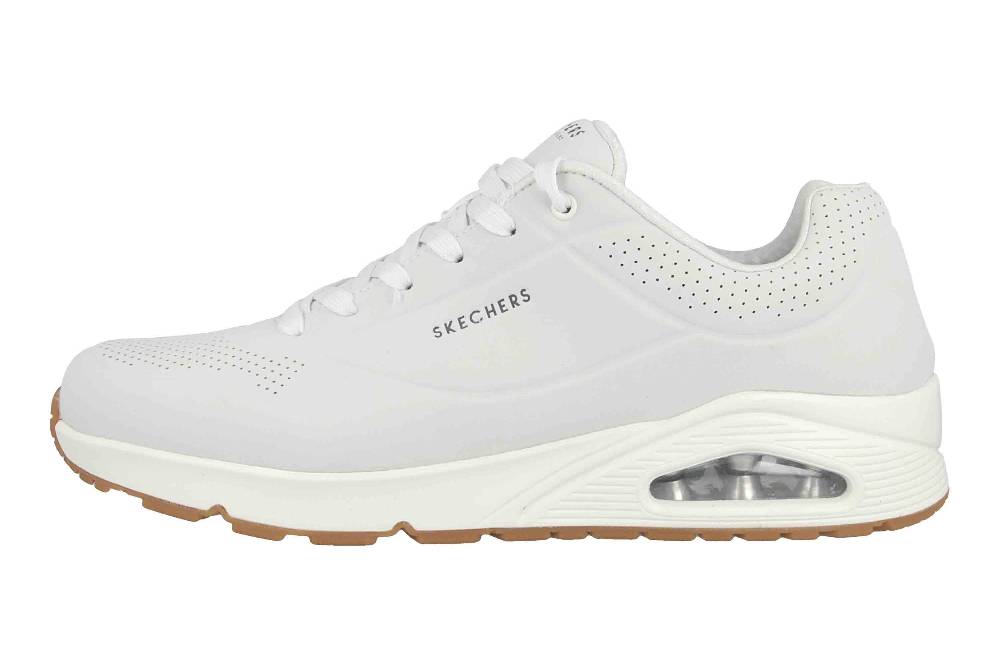 Skechers UNO STAND ON AIR Sneaker in Übergrößen Weiß 52458 WHT große Herrenschuhe
