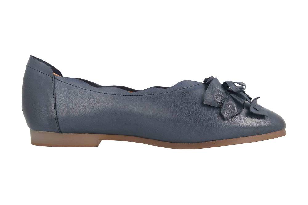 Spring Footwear Ballerinas In Übergrößen Blau Louisa-Blu Große Damenschuhe