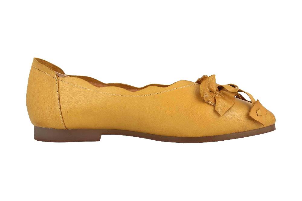 Spring Footwear Ballerinas In Übergrößen Gelb Louisa-Y Große Damenschuhe