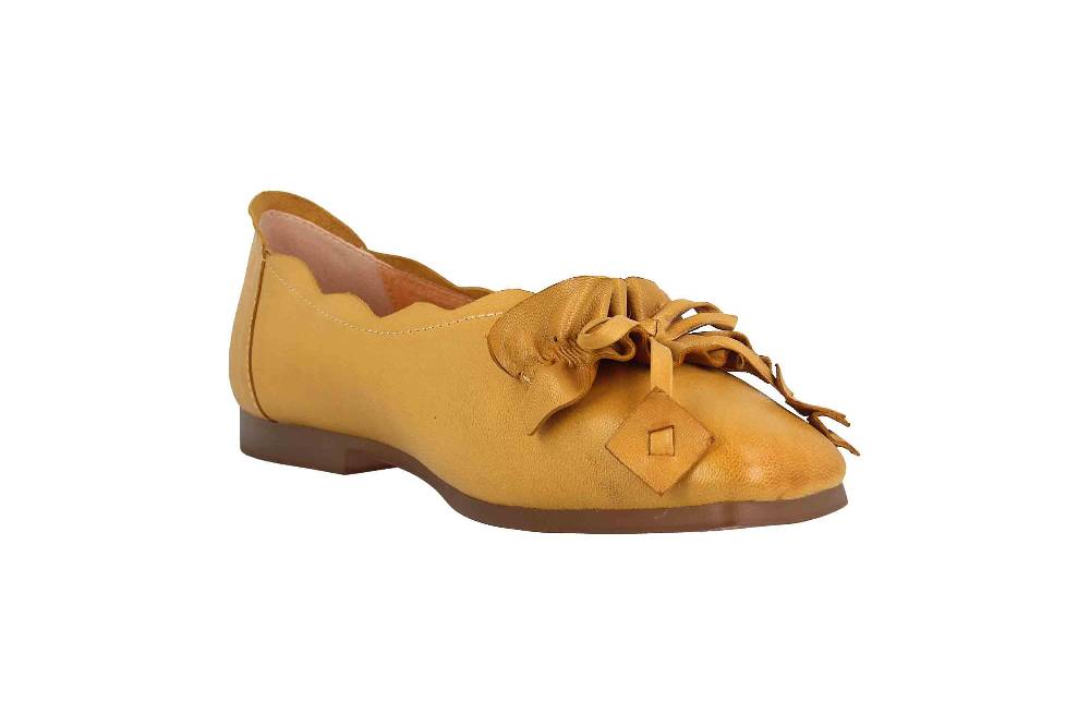 Spring Footwear Ballerinas In Übergrößen Gelb Louisa-Y Große Damenschuhe