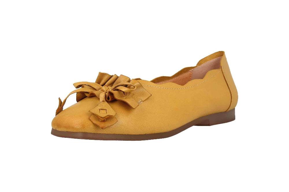 Spring Footwear Ballerinas In Übergrößen Gelb Louisa-Y Große Damenschuhe