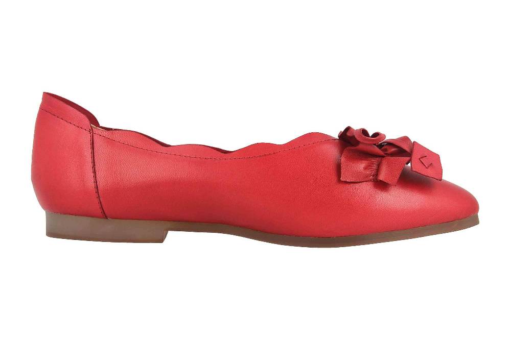 Spring Footwear Ballerinas In Übergrößen Rot Louisa-Rd Große Damenschuhe