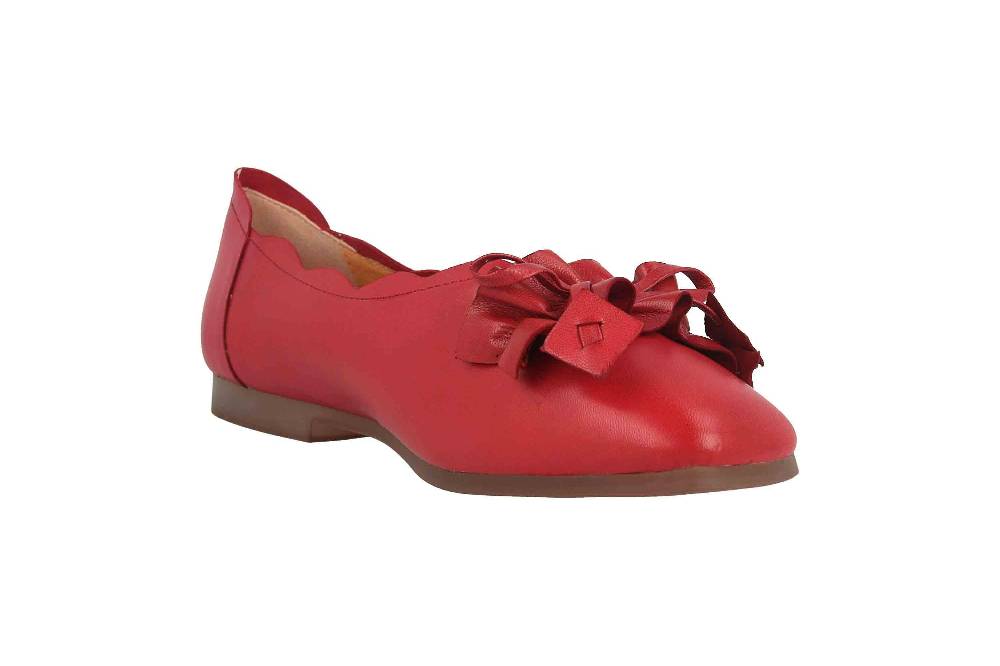 Spring Footwear Ballerinas In Übergrößen Rot Louisa-Rd Große Damenschuhe