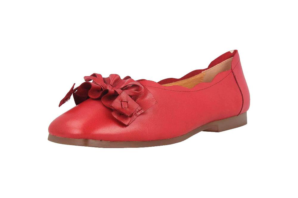 Spring Footwear Ballerinas In Übergrößen Rot Louisa-Rd Große Damenschuhe