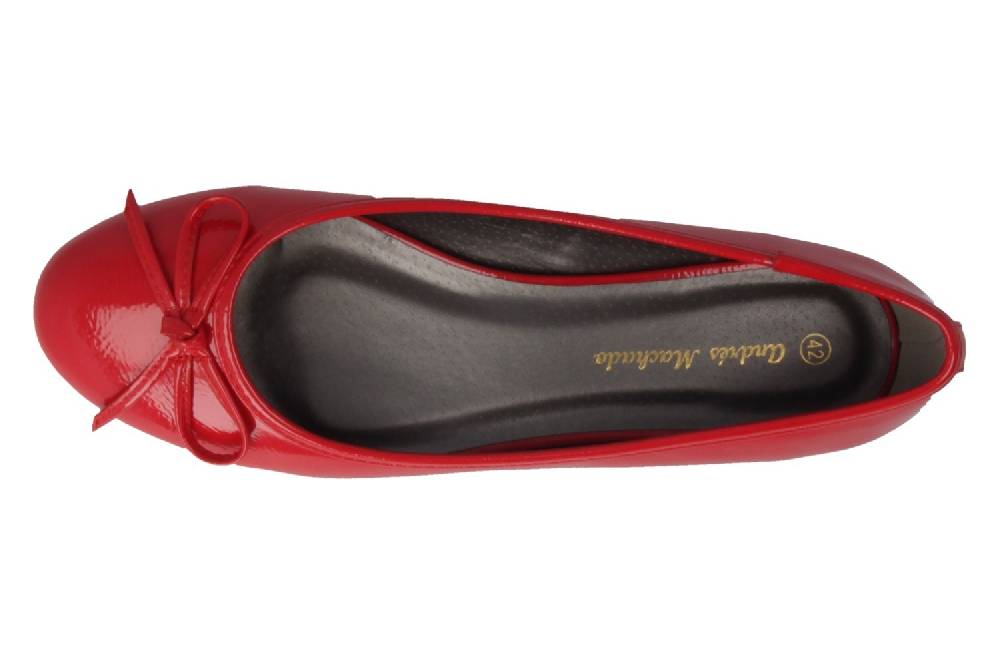 Spring Footwear Ballerinas In Übergrößen Rot Louisa-Rd Große Damenschuhe