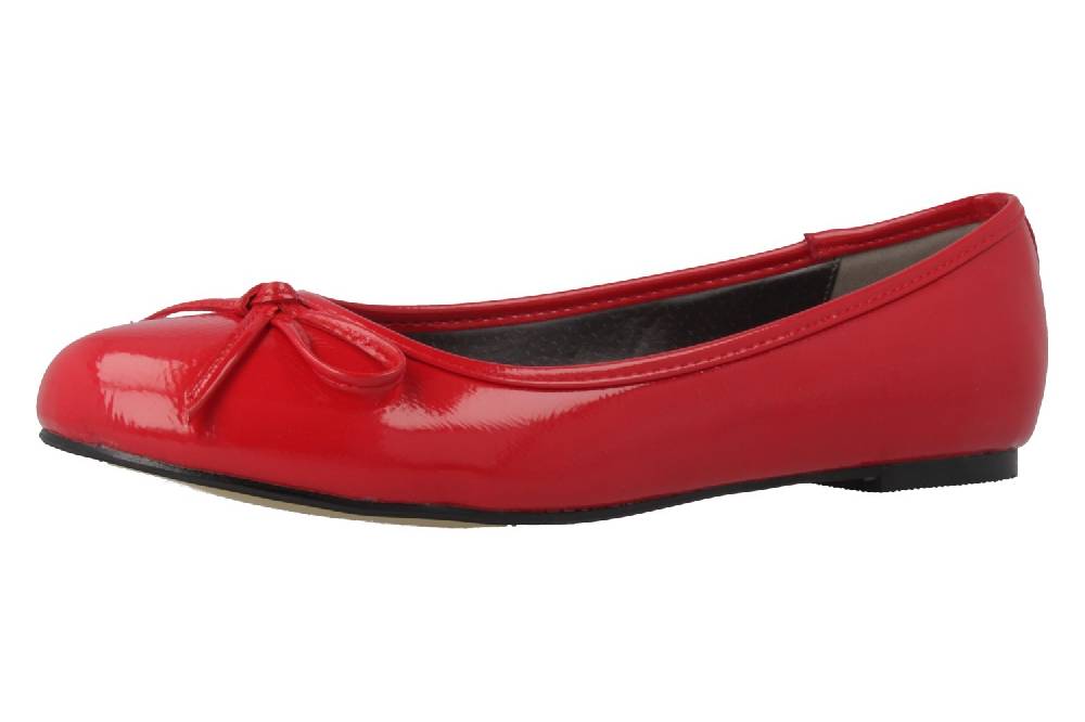 Spring Footwear Ballerinas in Übergrößen Rot Louisa-Rd große Damenschuhe