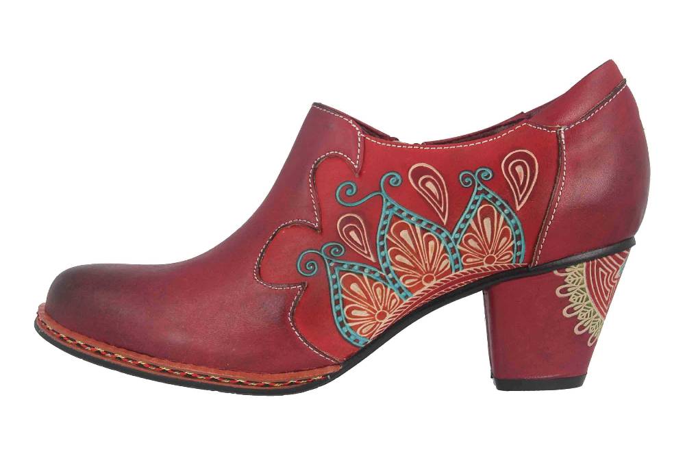 Spring Footwear Ballerinas in Übergrößen Rot Louisa-Rd große Damenschuhe