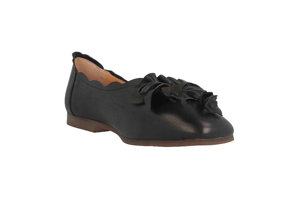 Spring Footwear Ballerinas In Übergrößen Schwarz Louisa-B Große Damenschuhe
