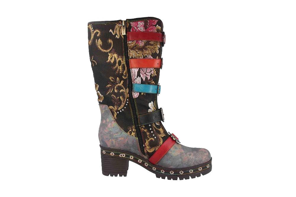 Spring Footwear BRAZEN Stiefel In Übergrößen Schwarz BRAZEN-BM Große Damenschuhe