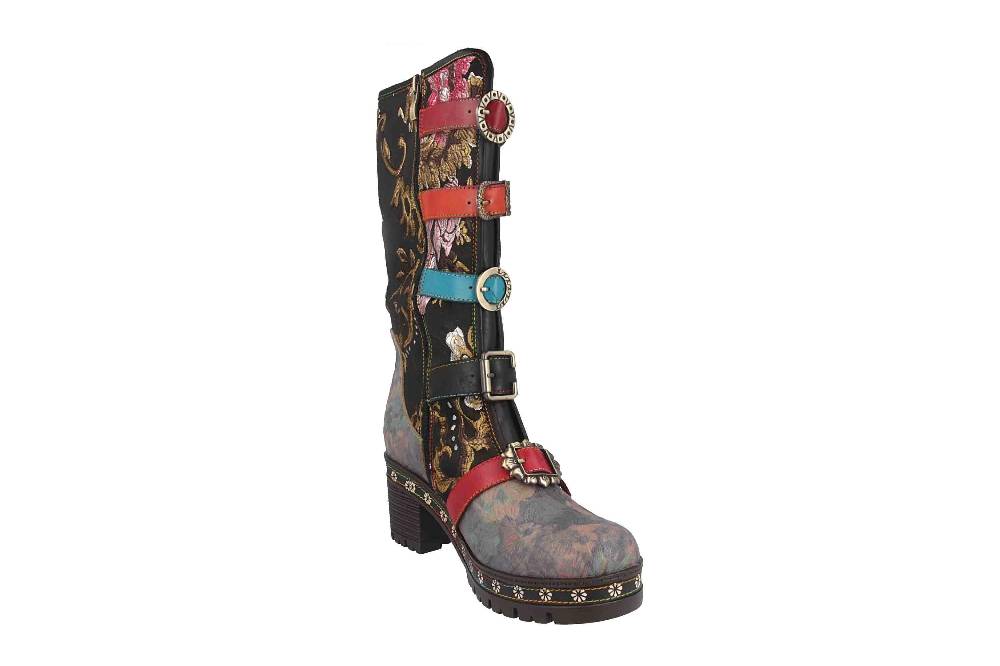 Spring Footwear BRAZEN Stiefel In Übergrößen Schwarz BRAZEN-BM Große Damenschuhe