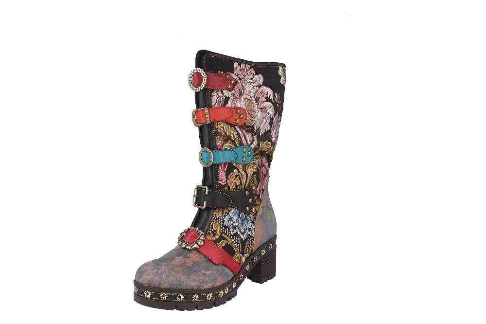Spring Footwear BRAZEN Stiefel In Übergrößen Schwarz BRAZEN-BM Große Damenschuhe