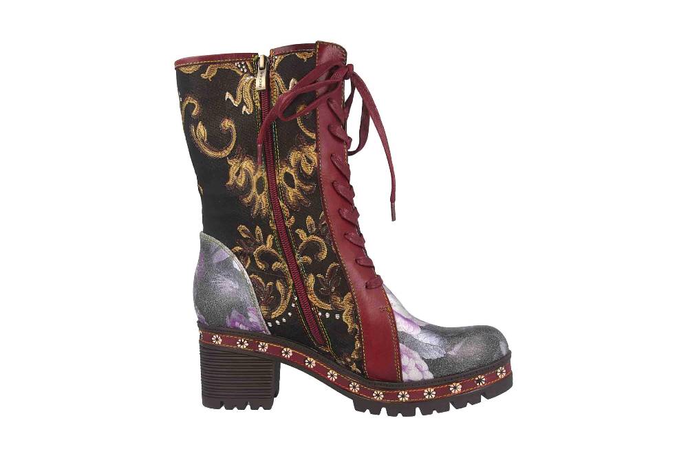 Spring Footwear DANNIE Stiefel In Übergrößen Rot DANNIE-BXM Große Damenschuhe