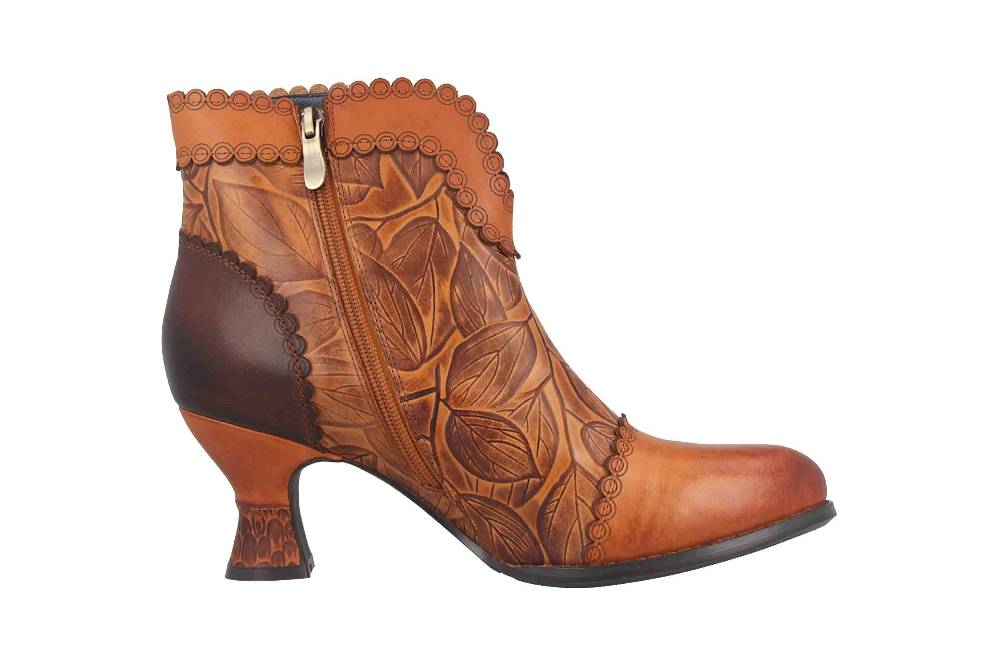 Spring Footwear LEAFEEL Stiefel In Übergrößen Braun LEAFEEL-CA Große Damenschuhe