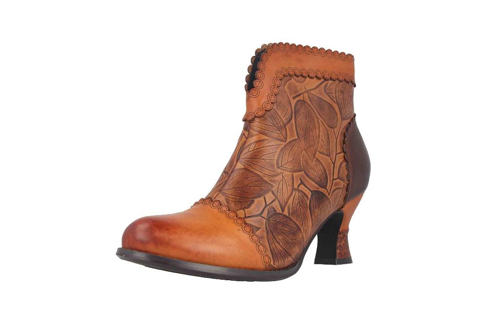 Spring Footwear LEAFEEL Stiefel In Übergrößen Braun LEAFEEL-CA Große Damenschuhe