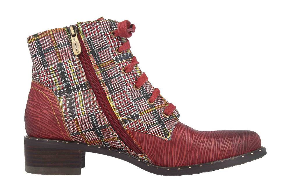 Spring Footwear MAZOYA Stiefel In Übergrößen Rot MAZOYA-RDM Große Damenschuhe