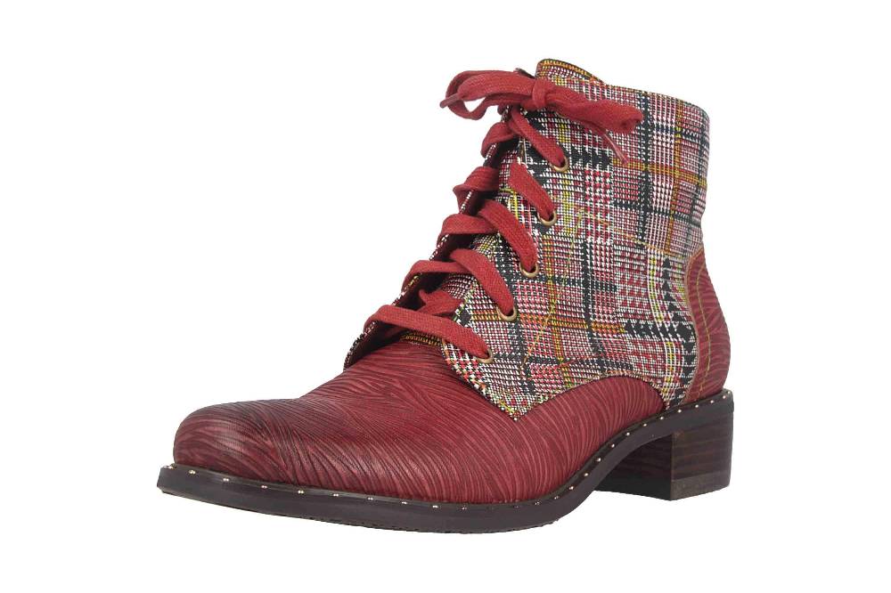 Spring Footwear MAZOYA Stiefel In Übergrößen Rot MAZOYA-RDM Große Damenschuhe