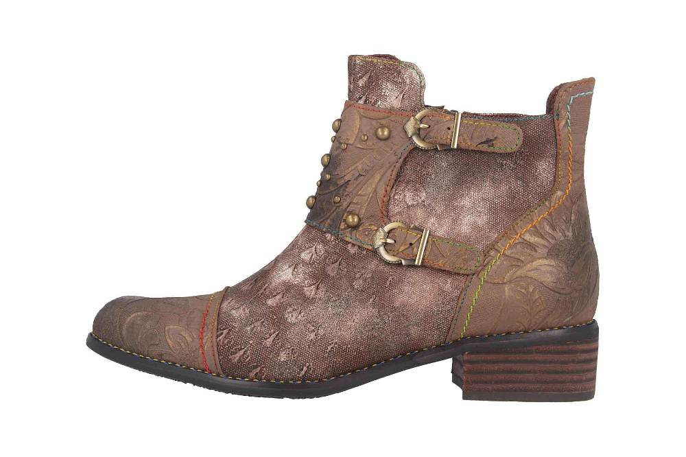 Spring Footwear NAILHEAD Boots in Übergrößen Braun NAILHEAD-BR große Damenschuhe