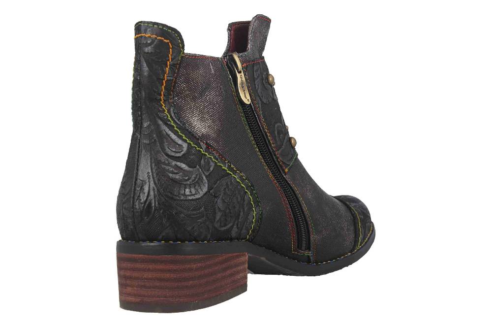 Spring Footwear NAILHEAD Boots In Übergrößen Schwarz NAILHEAD-B Große Damenschuhe