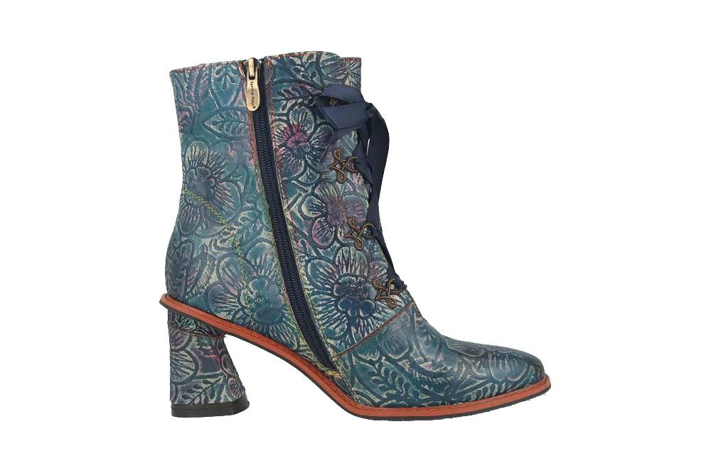 Spring Footwear PATRONA Stiefel In Übergrößen Blau PATRONA-BLUM Große Damenschuhe