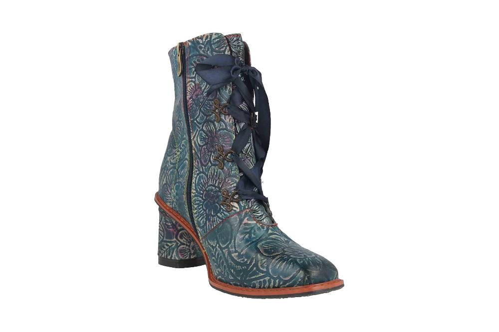 Spring Footwear PATRONA Stiefel In Übergrößen Blau PATRONA-BLUM Große Damenschuhe