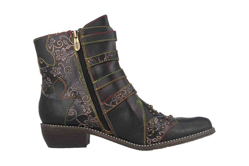Spring Footwear RODEHA Boots In Übergrößen Schwarz RODEHA-B Große Damenschuhe