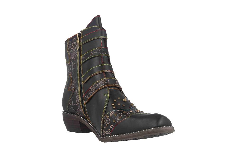 Spring Footwear RODEHA Boots In Übergrößen Schwarz RODEHA-B Große Damenschuhe