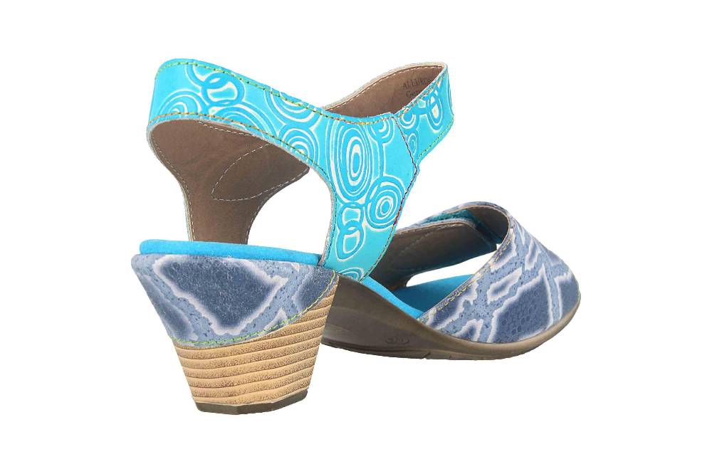Spring Footwear Sandalen In Übergrößen Blau Alluroe-Blu Große Damenschuhe