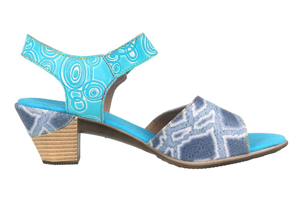 Spring Footwear Sandalen In Übergrößen Blau Alluroe-Blu Große Damenschuhe