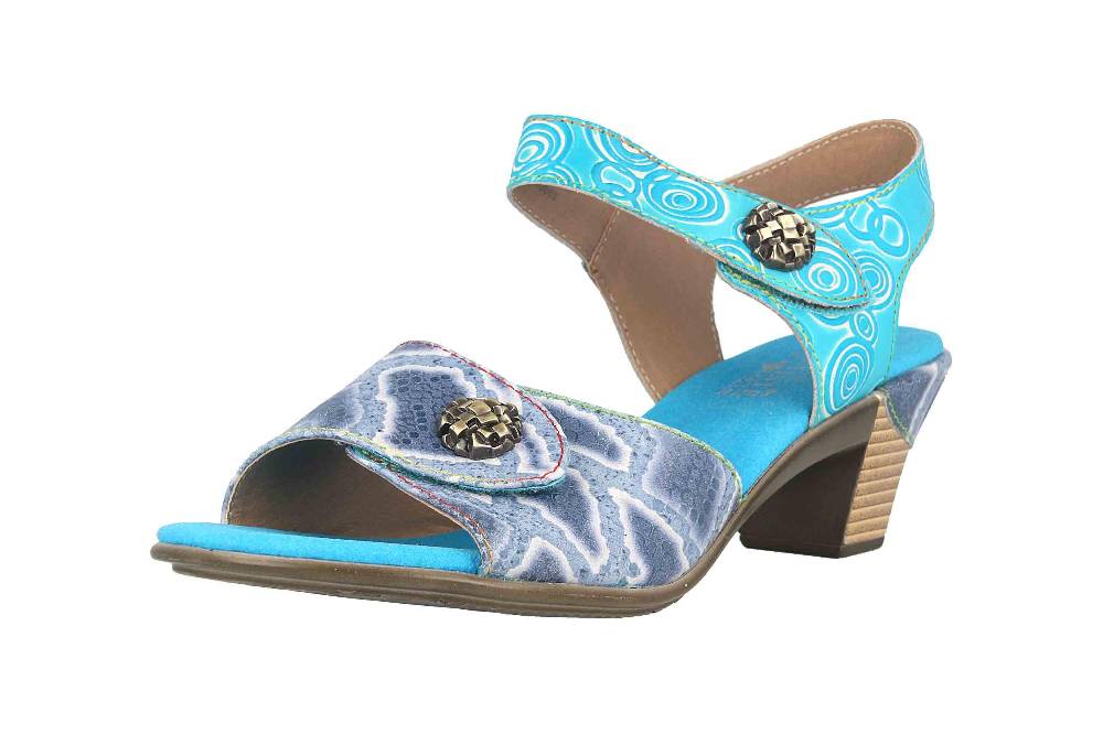 Spring Footwear Sandalen In Übergrößen Blau Alluroe-Blu Große Damenschuhe
