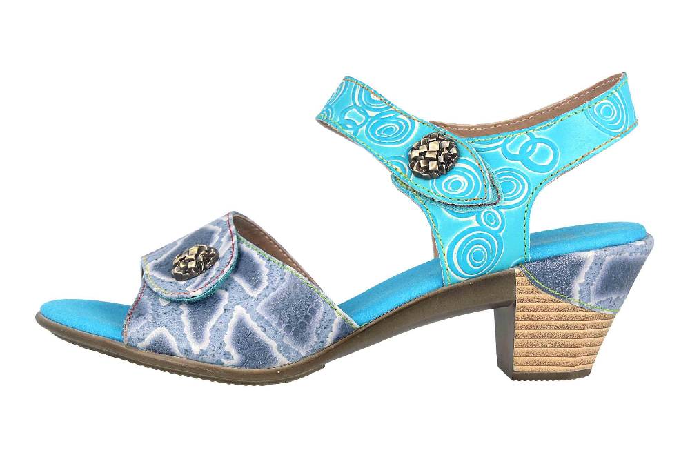 Spring Footwear Sandalen in Übergrößen Blau Alluroe-Blu große Damenschuhe