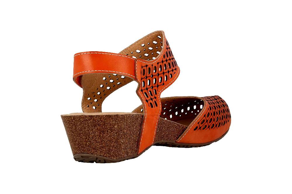 Spring Footwear Sandalen In Übergrößen Braun Poppiri-Ca Große Damenschuhe