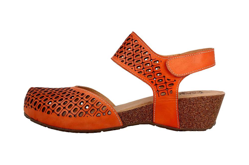 Spring Footwear Sandalen in Übergrößen Braun Poppiri-Ca große Damenschuhe