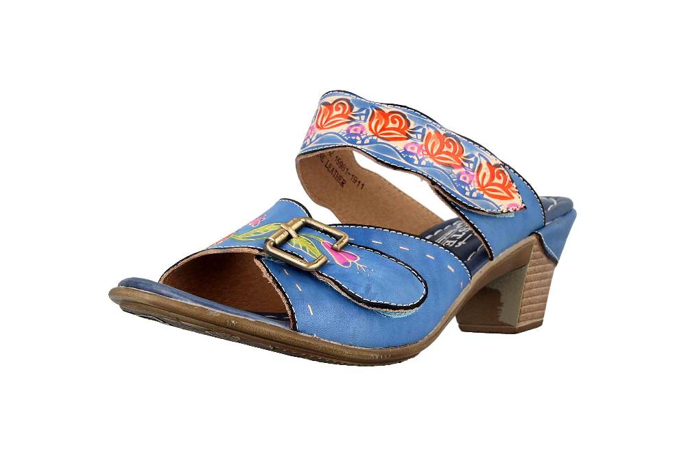 Spring Footwear Sandalen In Übergrößen Mehrfarbig Ozuna-Blu Große Damenschuhe