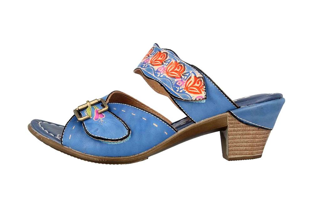 Spring Footwear Sandalen in Übergrößen Mehrfarbig Ozuna-Blu große Damenschuhe