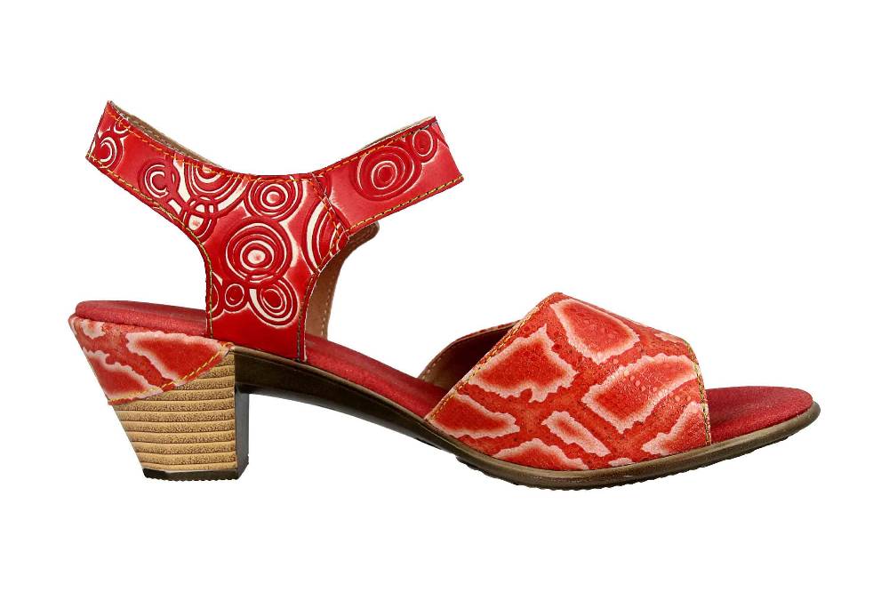 Spring Footwear Sandalen In Übergrößen Rot Alluroe-Rd Große Damenschuhe