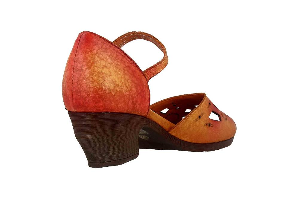 Spring Footwear Sandalen In Übergrößen Rot Posadas-Rdm Große Damenschuhe