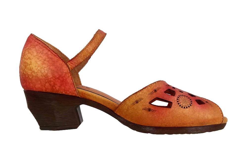 Spring Footwear Sandalen In Übergrößen Rot Posadas-Rdm Große Damenschuhe