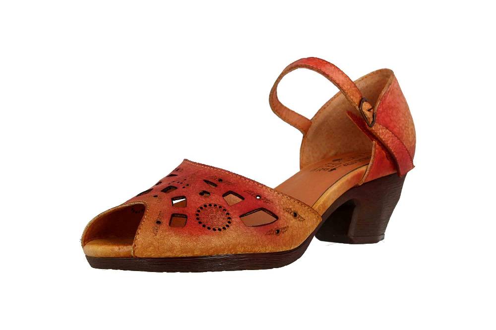 Spring Footwear Sandalen In Übergrößen Rot Posadas-Rdm Große Damenschuhe