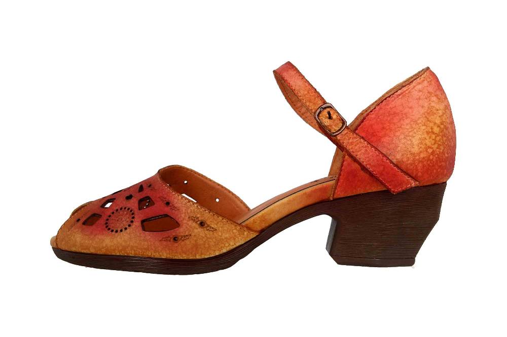 Spring Footwear Sandalen in Übergrößen Rot Posadas-Rdm große Damenschuhe
